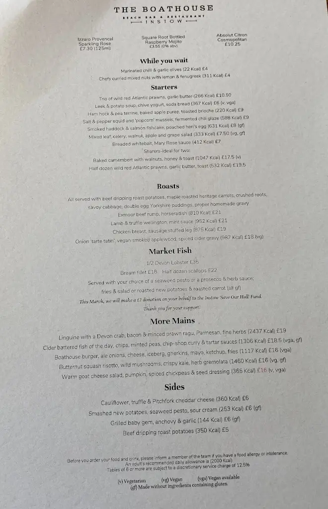 Menu_The Boathouse_Bideford_image_1