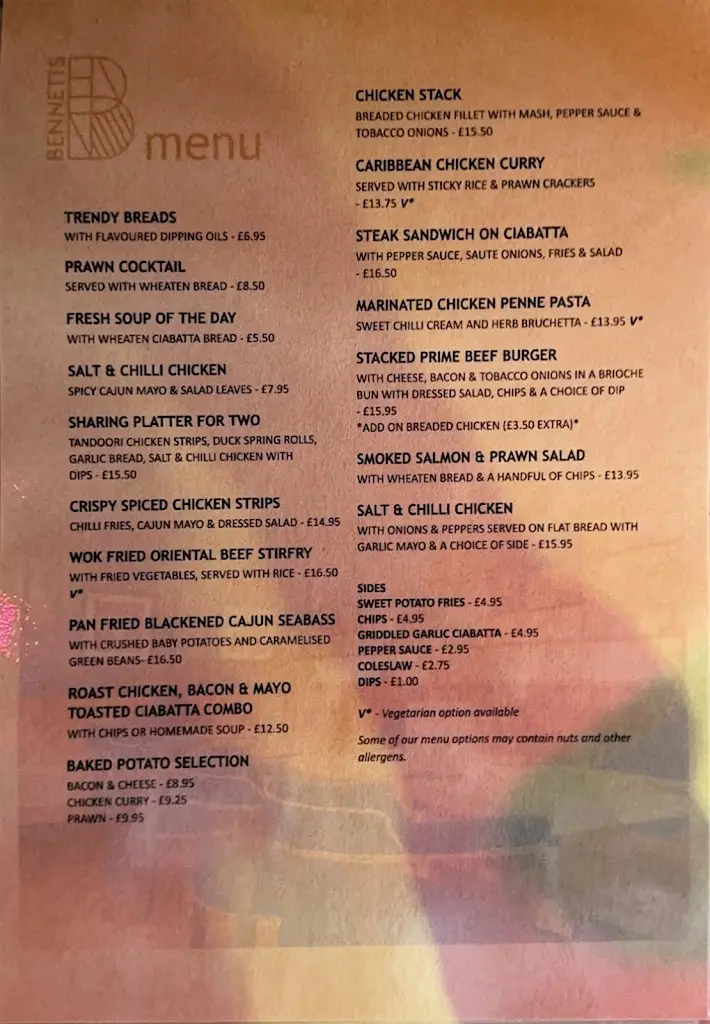 Menu_Bennetts_Portadown_image_1