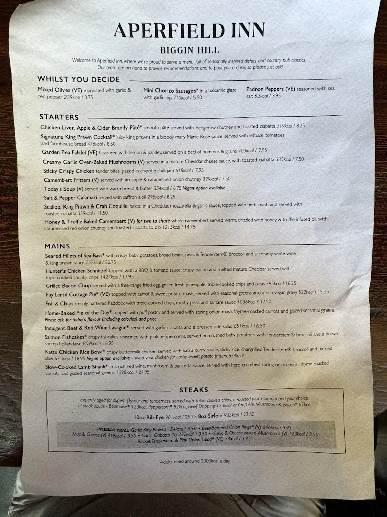 Menu_The Aperfield Inn_Biggin Hill_image_1