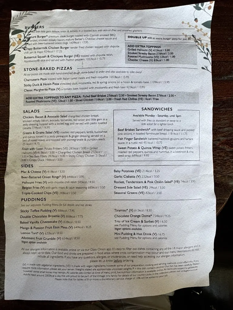 Menu_The Aperfield Inn_Biggin Hill_image_4