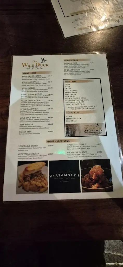 Menu_Wild Duck Inn_Portglenone_image_3