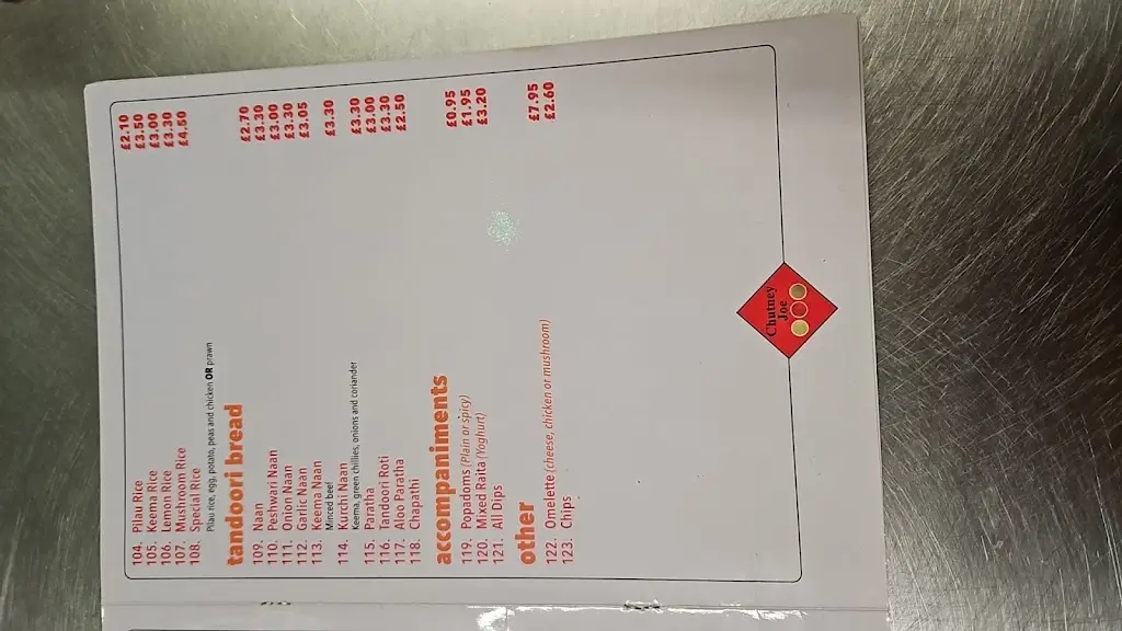 Menu_Chutney Joe_Saintfield_image_3