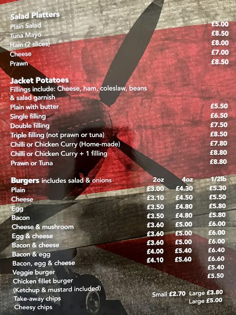 Menu_Spitfire Cafe_Biggin Hill_image_4
