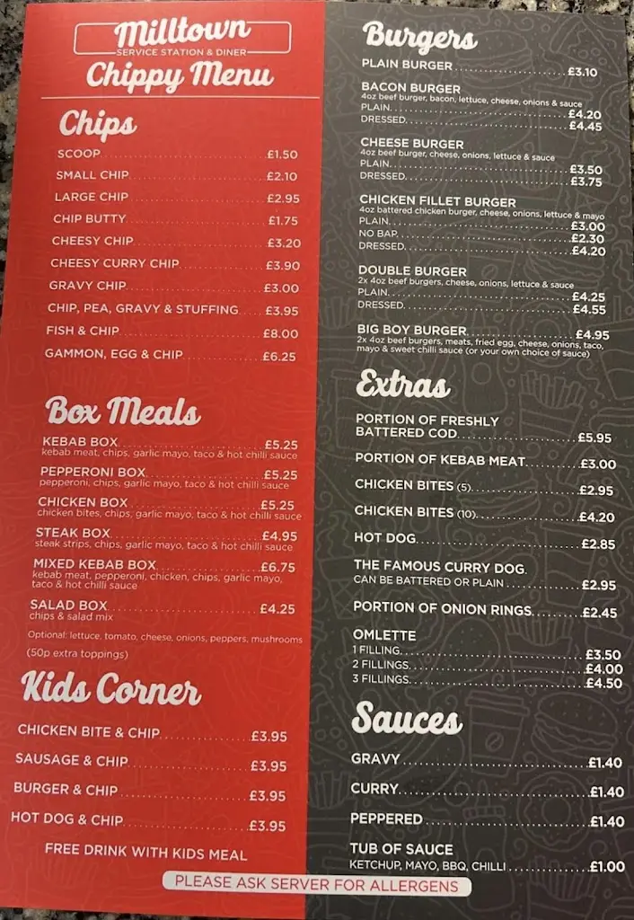 Menu_Milltown Diner_Newtownstewart_image_4