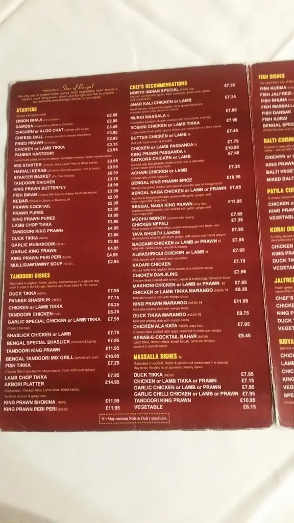 Menu_Spice Lounge_Biggin Hill_image_1