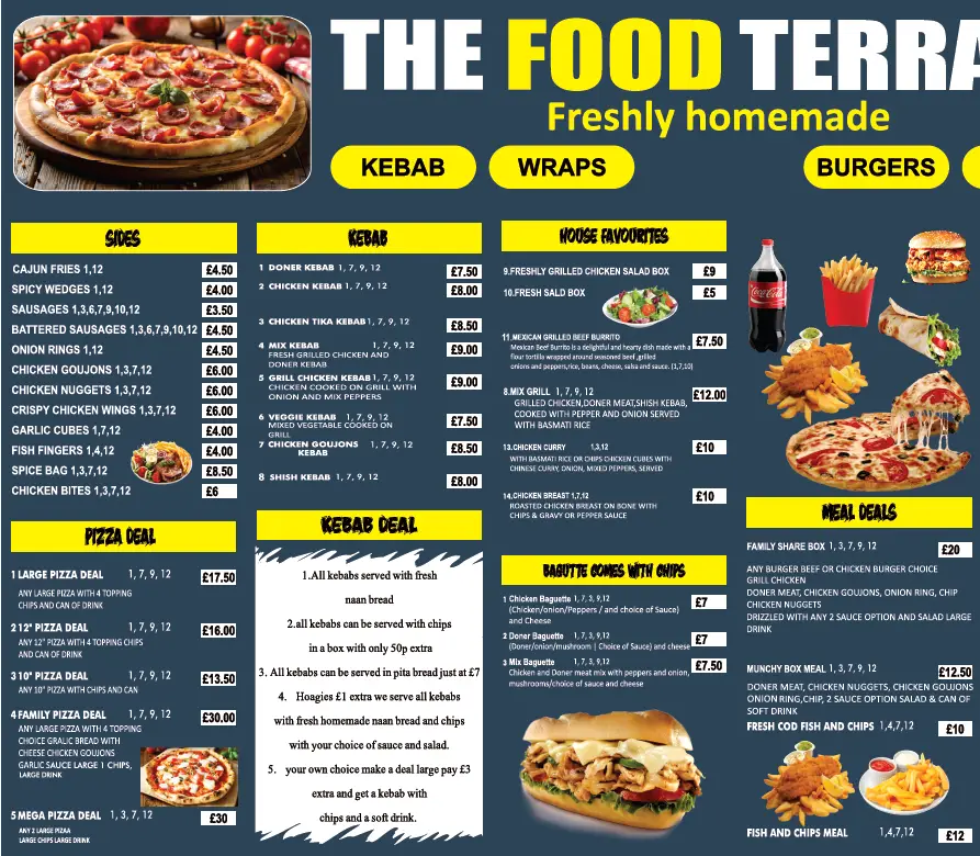 Menu_The Food Terrace_Sion Mills_image_2