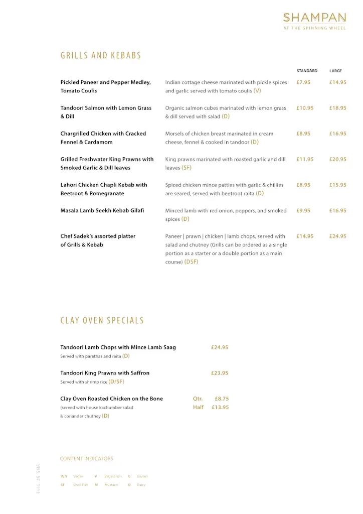 Menu_Shampan Westerham - Indian Restaurant_Biggin Hill_image_1