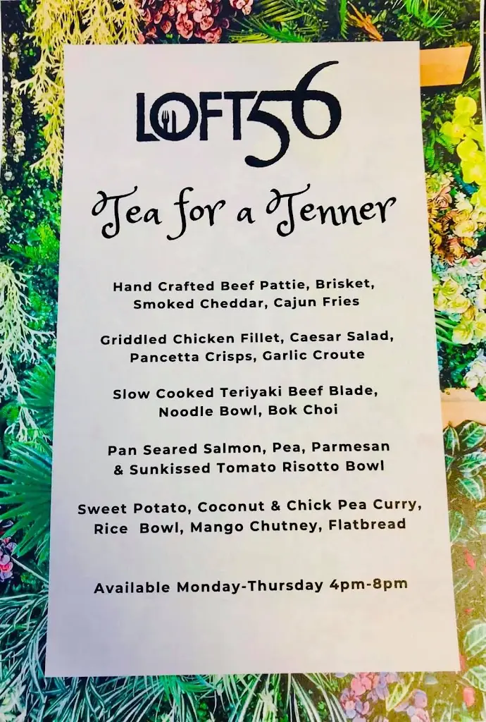 Menu_Loft 56_Rathfriland_image_1