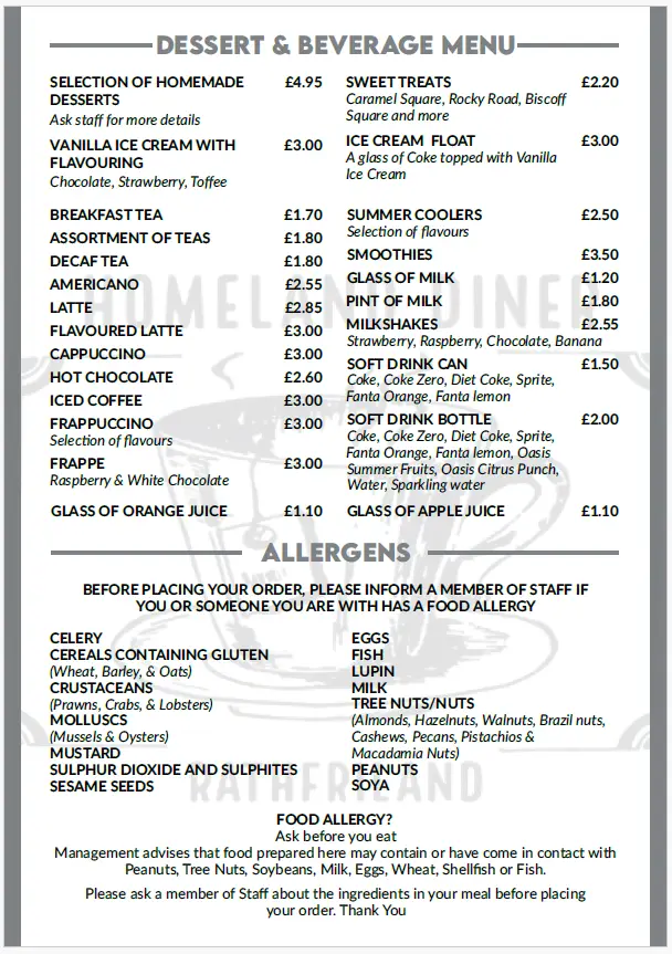 Menu_The Homeland Diner Cafe_Rathfriland_image_2