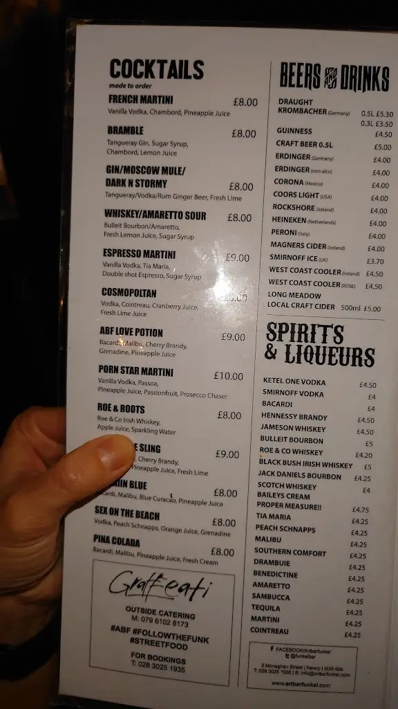 Menu_Art Bar Funkel_Rathfriland_image_1