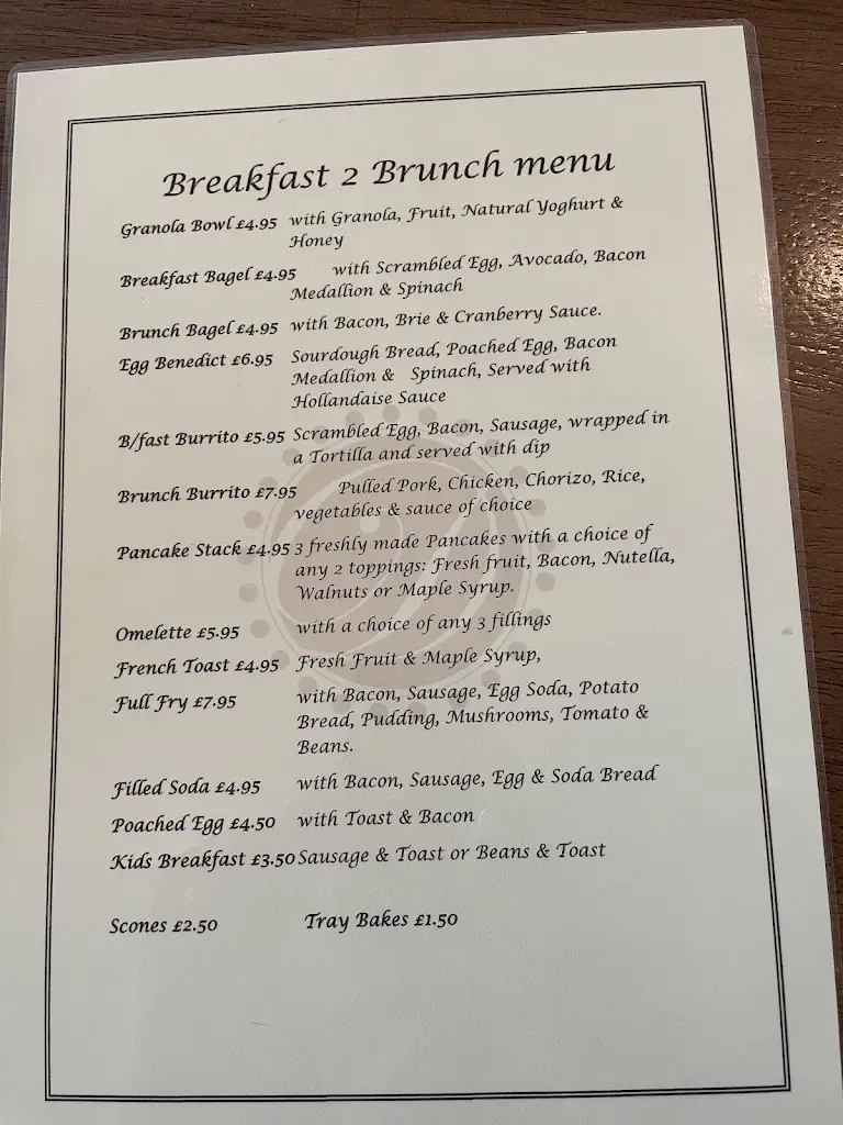 Menu_The Downshire Arms_Rathfriland_image_2