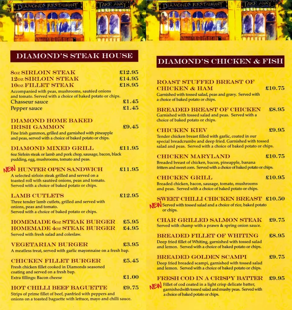 Menu_Diamonds Restaurant_Rathfriland_image_3