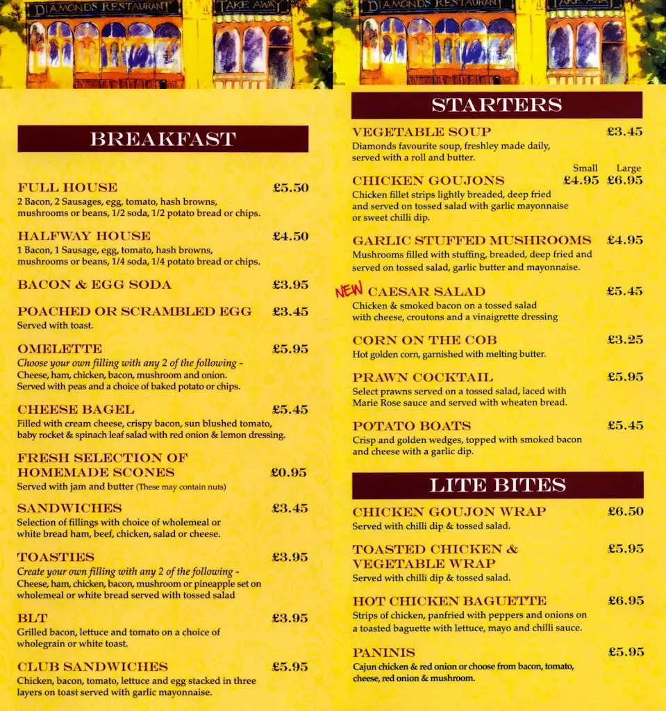 Menu_Diamonds Restaurant_Rathfriland_image_4