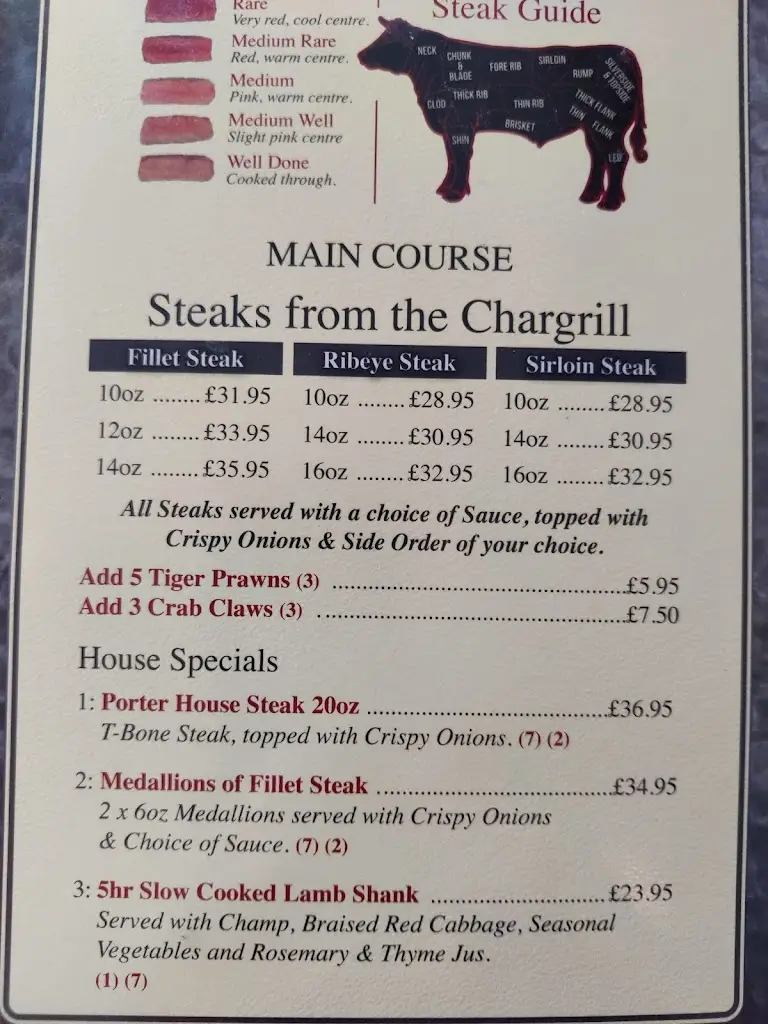 Menu_Courtneys Steakhouse_Rathfriland_image_2