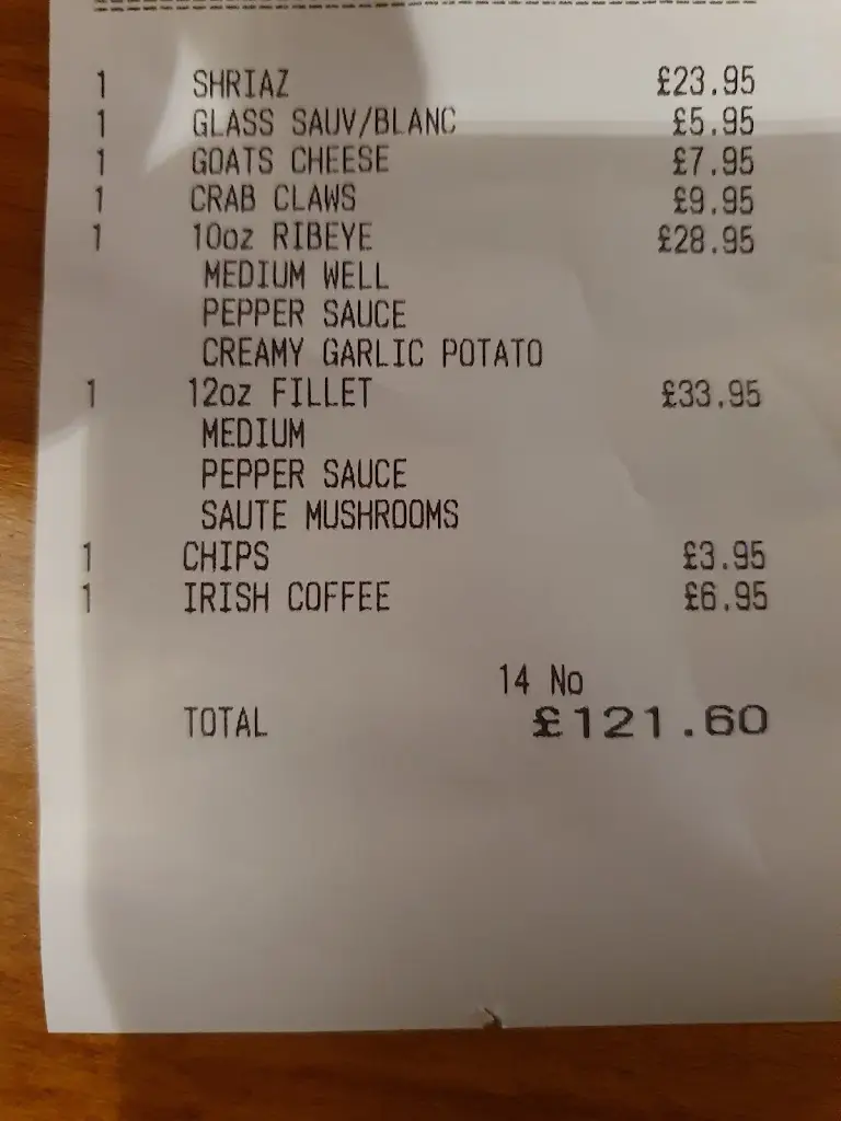 Kieran Faughey_Courtneys Steakhouse_Rathfriland_review