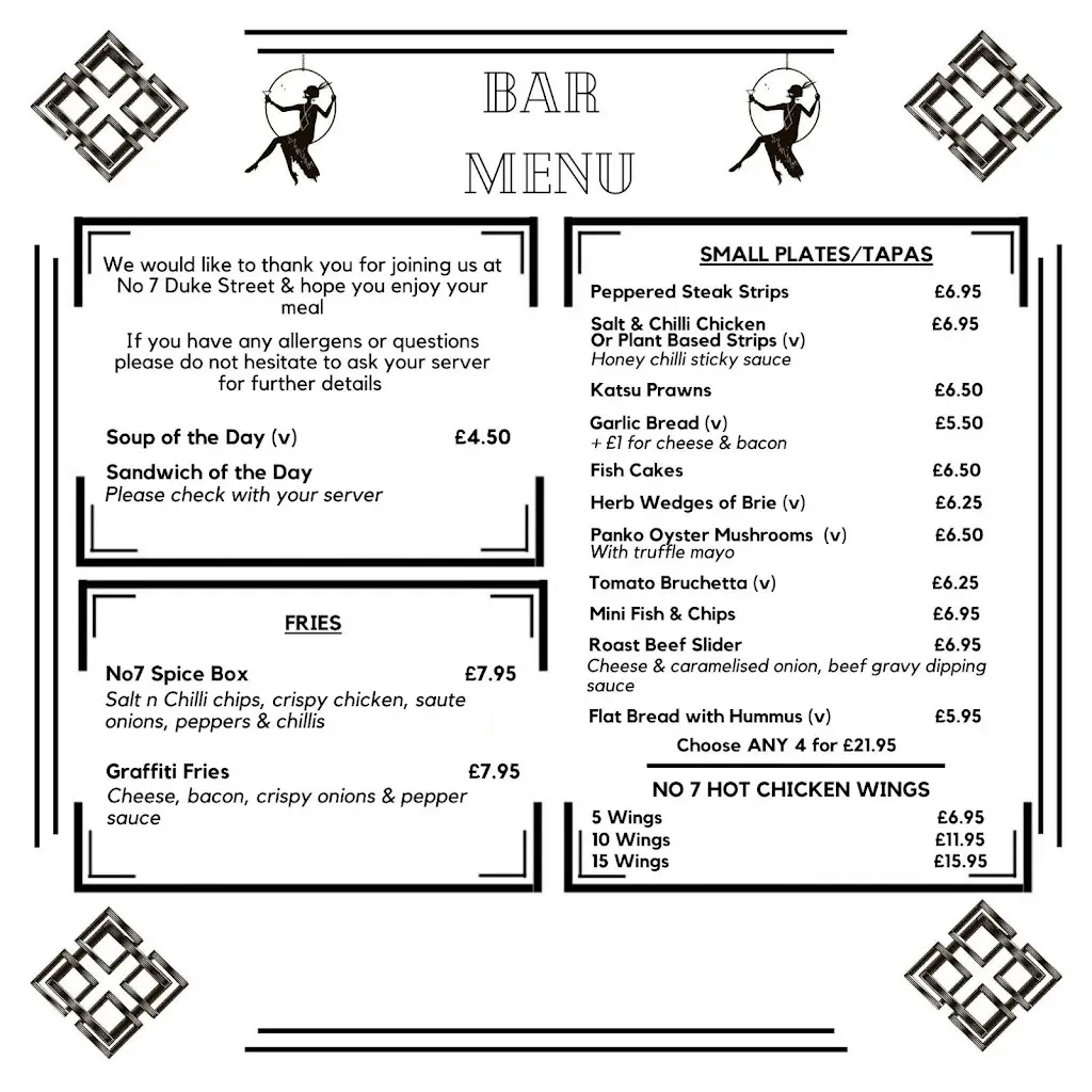 Menu_No7 Duke Street (The Duke)_Warrenpoint_image_2