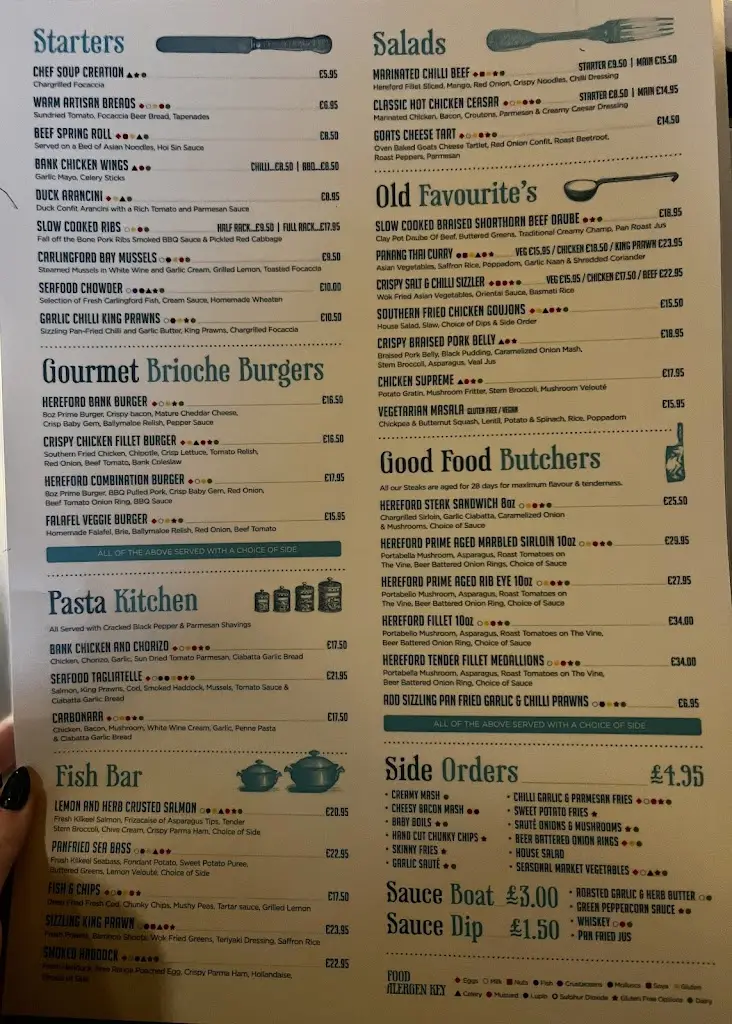 Menu_The Bank Newry_Newry Mourne and Down_image_4