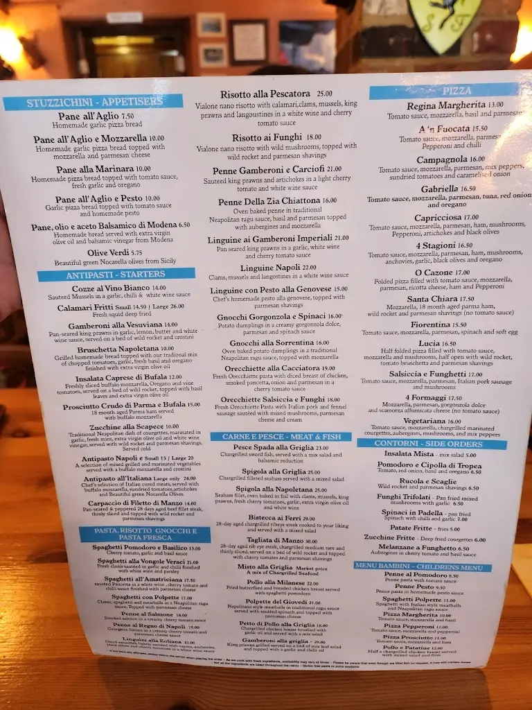 Menu_Napoli E_Biggin Hill_image_1