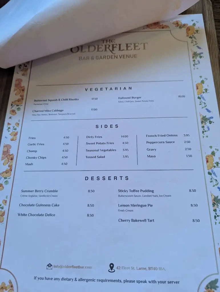 Menu_Olderfleet Bar & Lounge_Larne_imagen_2