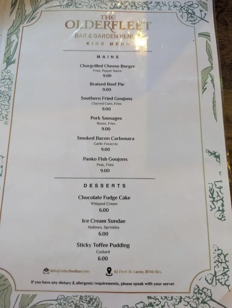 Menu_Olderfleet Bar & Lounge_Larne_imagen_3