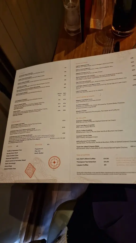 Menü_Garden Restaurant_Larne_Bild_1