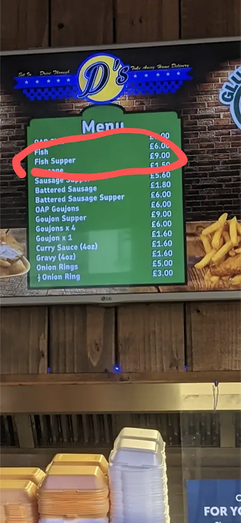 Menu_D's Diner Fast Food & Carryout_Larne_image_2