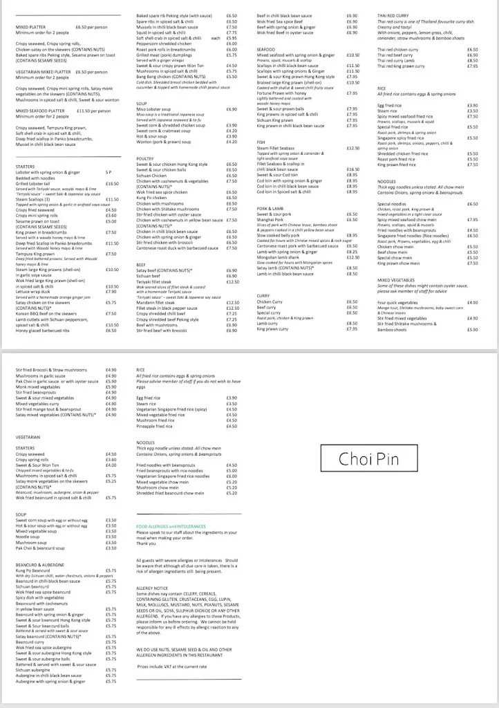 Menu_Choi Pin Chinese Restaurant_Biggin Hill_image_1
