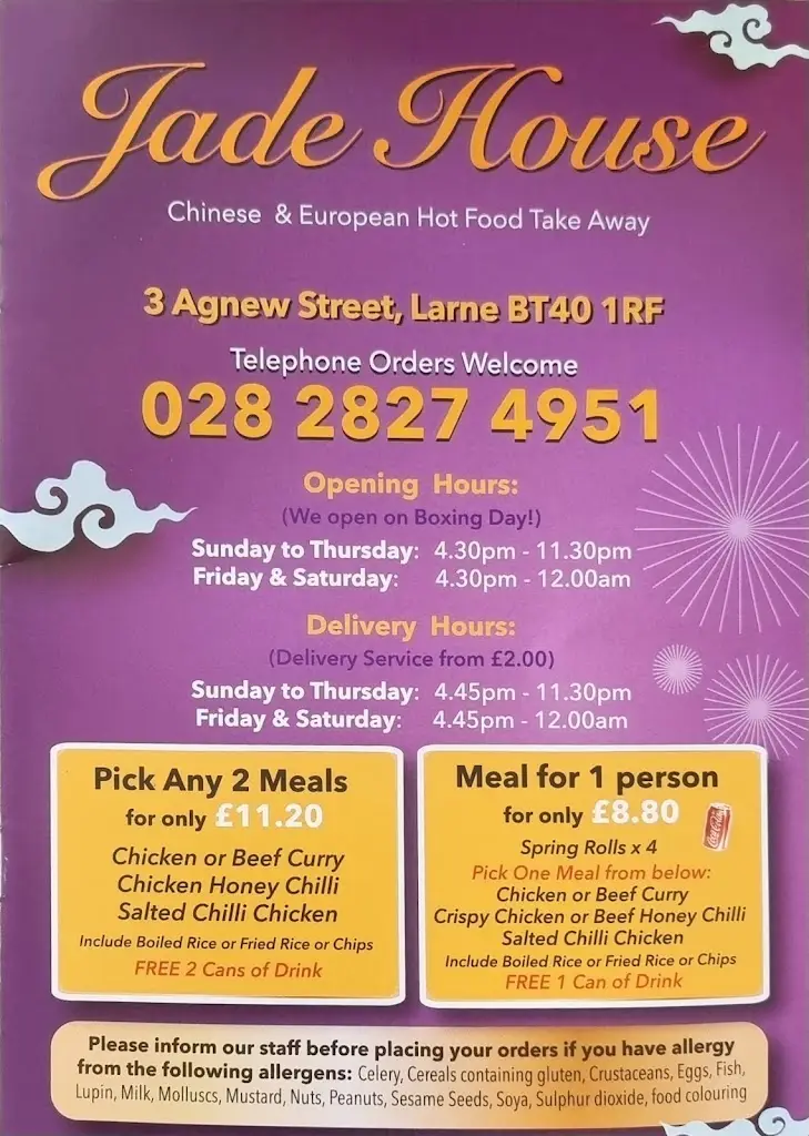 Jade House restaurant in Larne