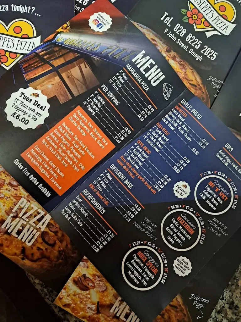 Menu_Giuseppe's Omagh_Omagh_image_4