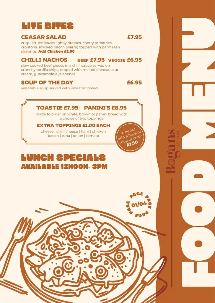 Menu_Bogan's Bar_Omagh_image_3