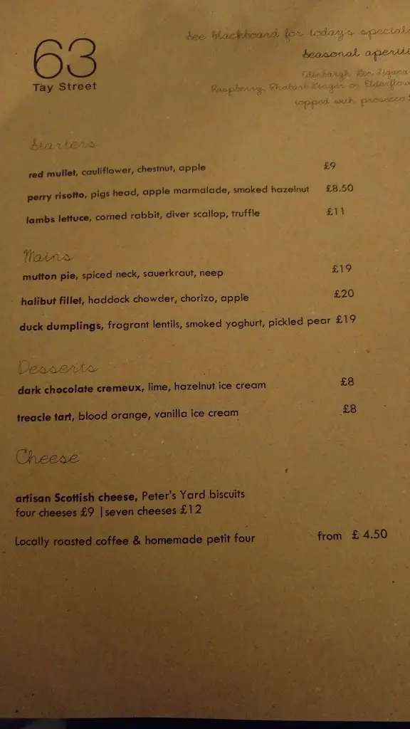 Menu_63 Tay Street Restaurant_Abernethy_image_4