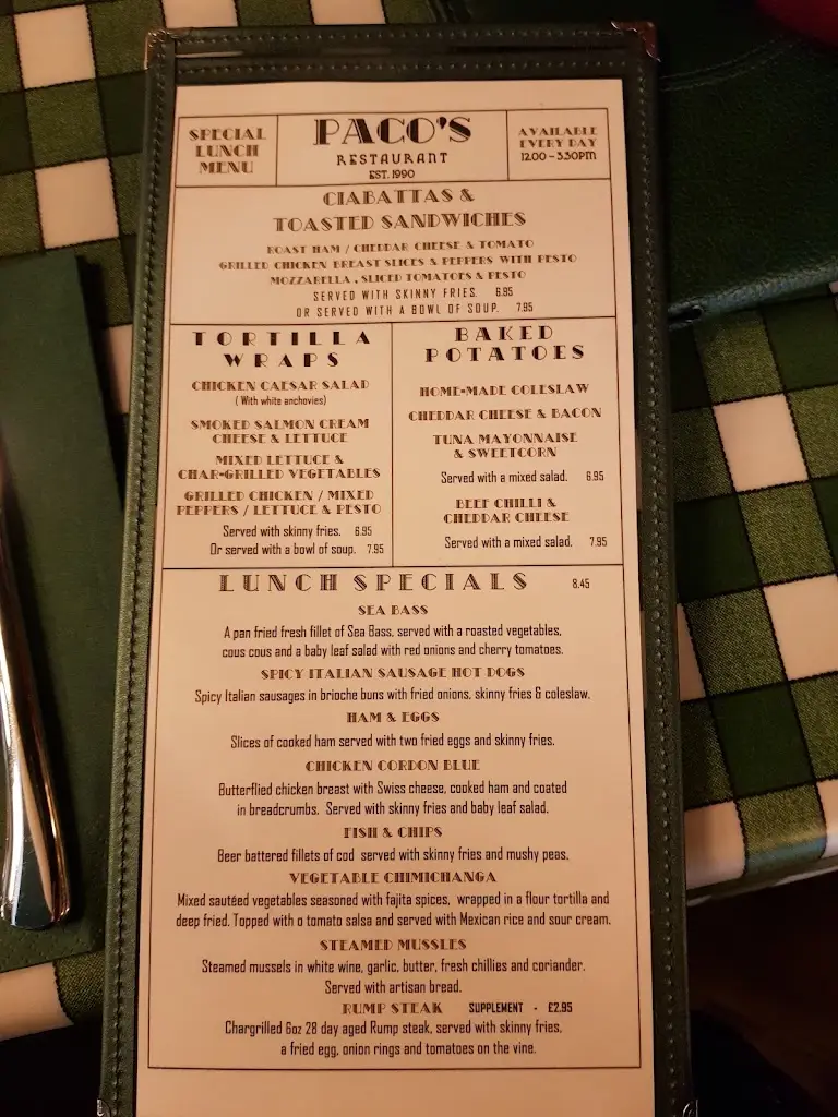 Menu_Paco's Restaurant_Abernethy_image_3