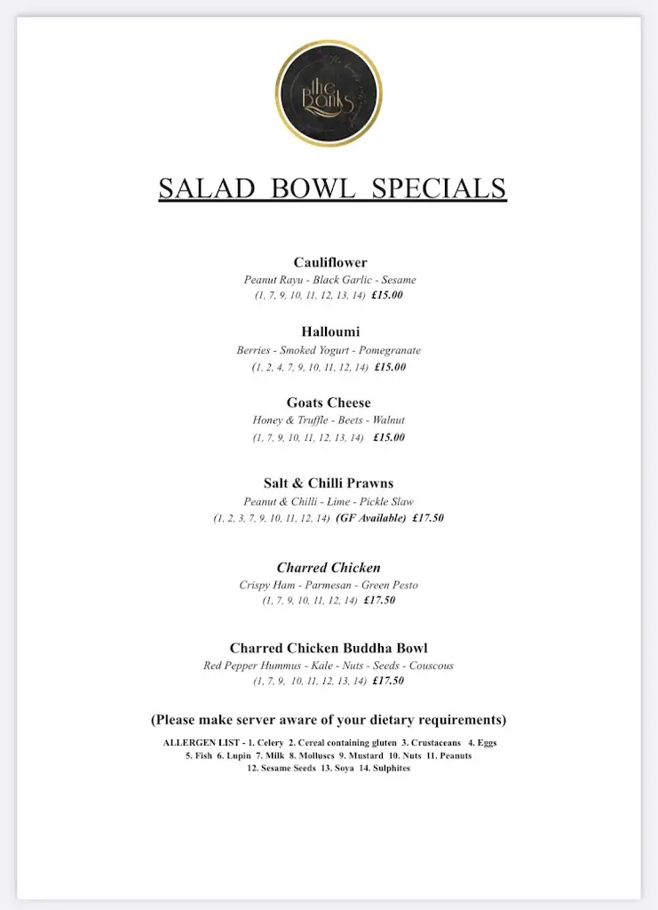 Menu_The Banks Restaurant_Strabane_image_4