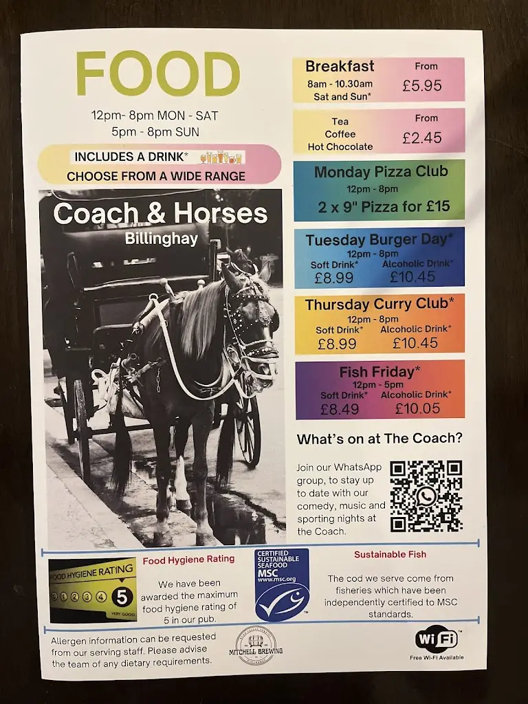 Menu_Coach & Horses_Billinghay_image_3