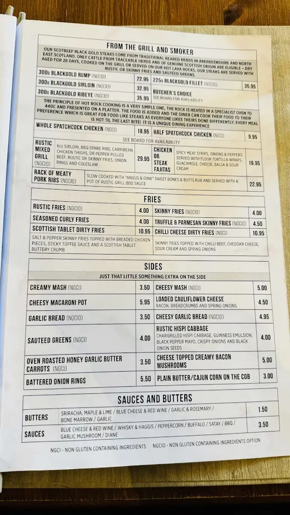 Menu_The Rustic Grill_Aberdeenshire_image_1