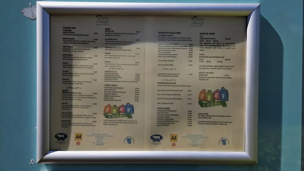 Menu_The Falls of Feugh Restaurant_Aberdeenshire_image_4