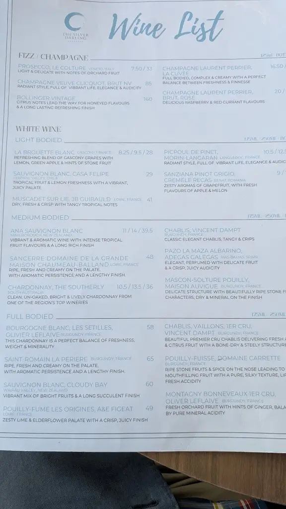 Menu_The Silver Darling_Aberdeenshire_image_1