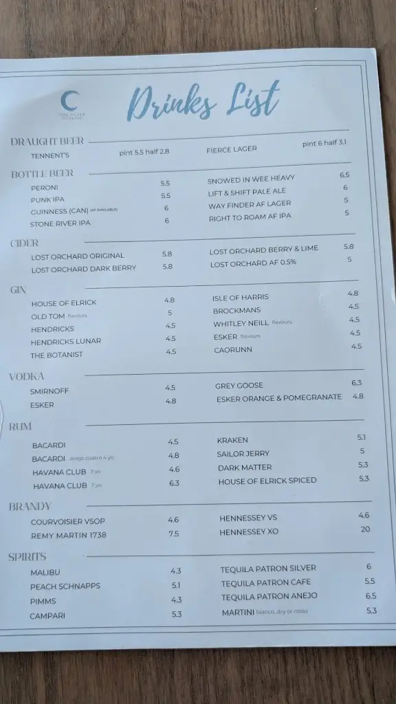 Menu_The Silver Darling_Aberdeenshire_image_3