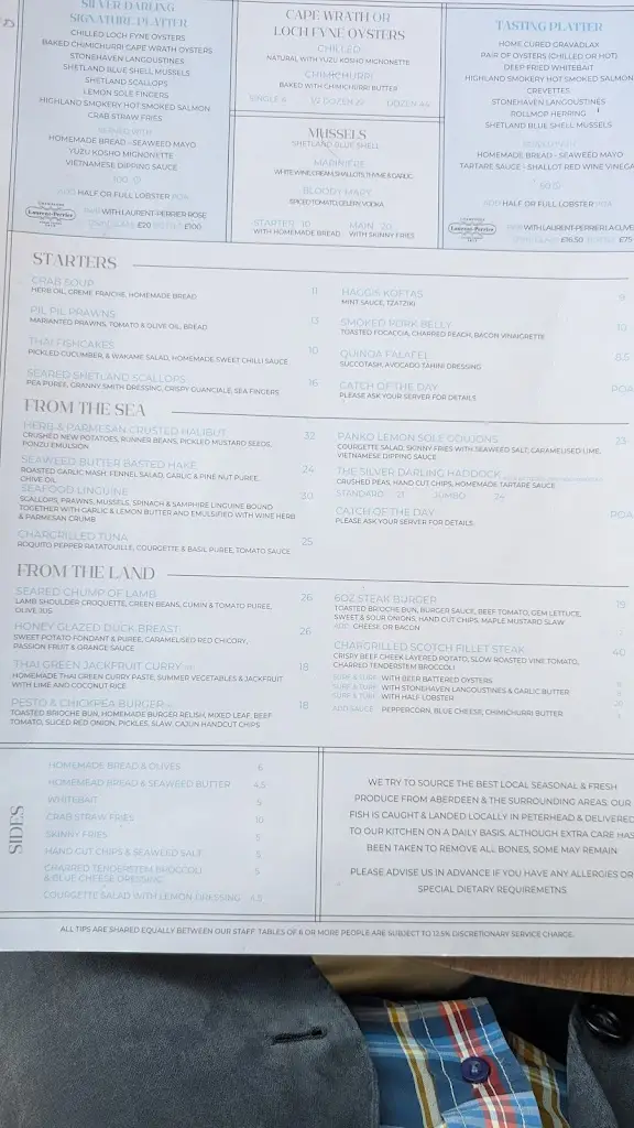 Menu_The Silver Darling_Aberdeenshire_image_4
