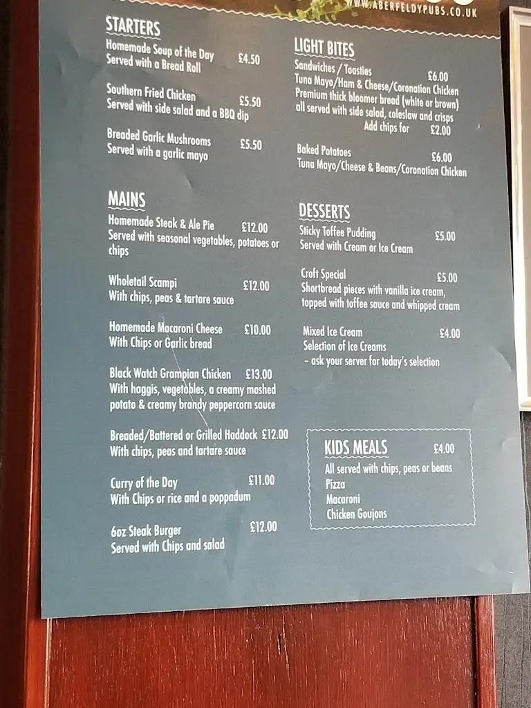 Menu_The Croft Restaurant_Aberfeldy_image_3