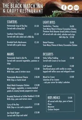 Menu_The Blackwatch Inn_Aberfeldy_image_1