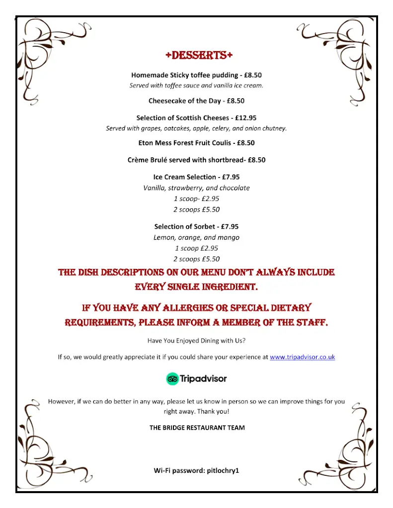 Menu_The Bridge Restaurant of Pitlochry_Aberfeldy_image_1