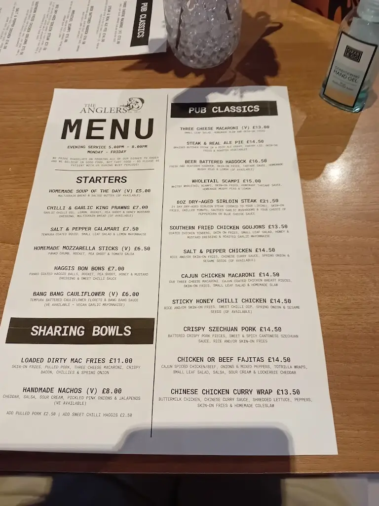 Menu_The Anglers_Annan_image_1