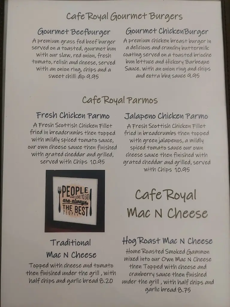 Menu_The Cafe Royal_Annan_image_1