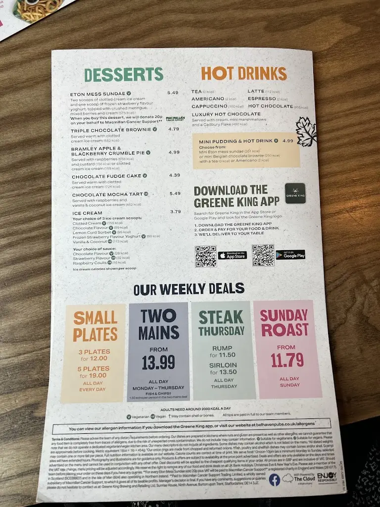 Menü_Old Brewery_Alloa_Bild_1