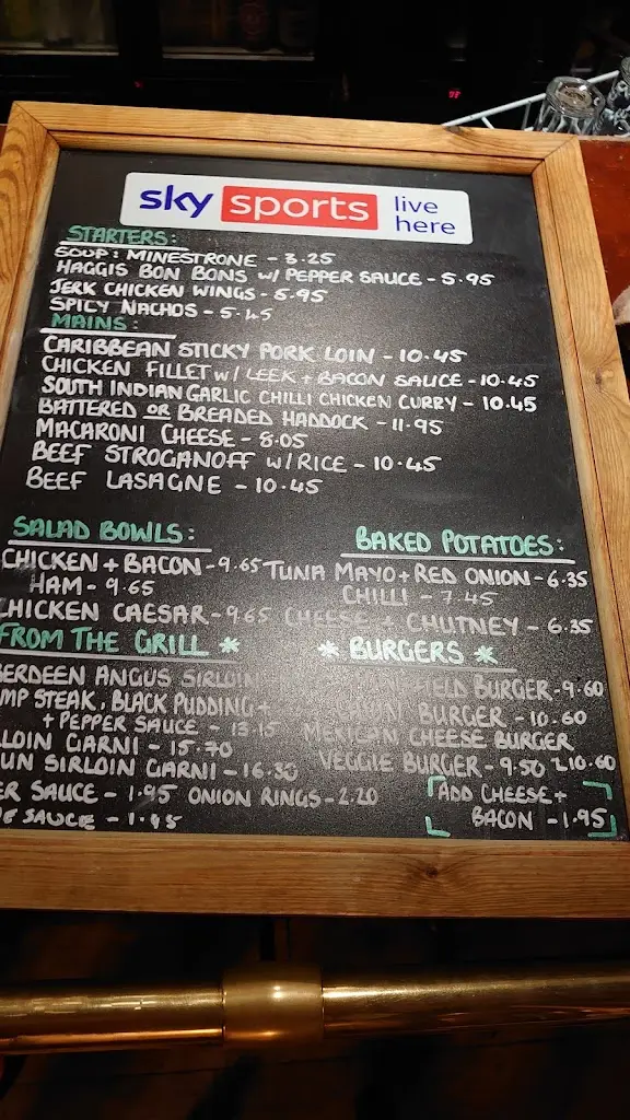 Menu_The Mansfield Arms_Alloa_image_2