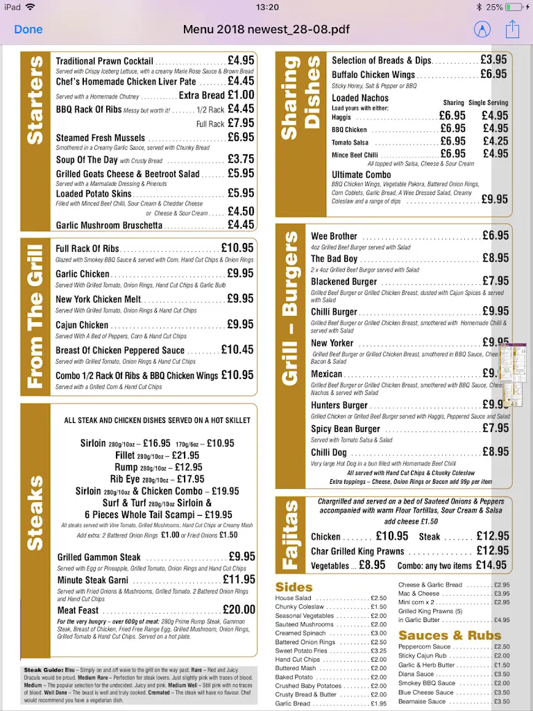 Menu_The No 5 Inn_Alva_immagine_3