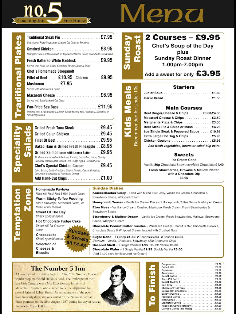Menu_The No 5 Inn_Alva_immagine_4