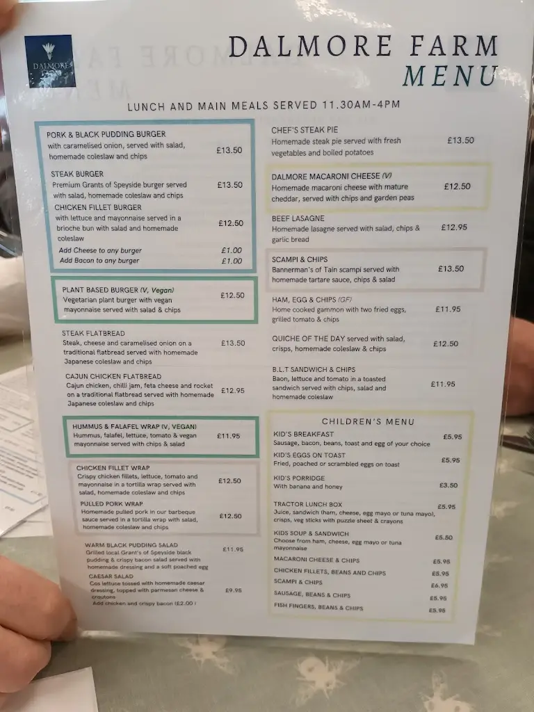 Menu_Dalmore Farm Shop & Restaurant_Alness_immagine_1