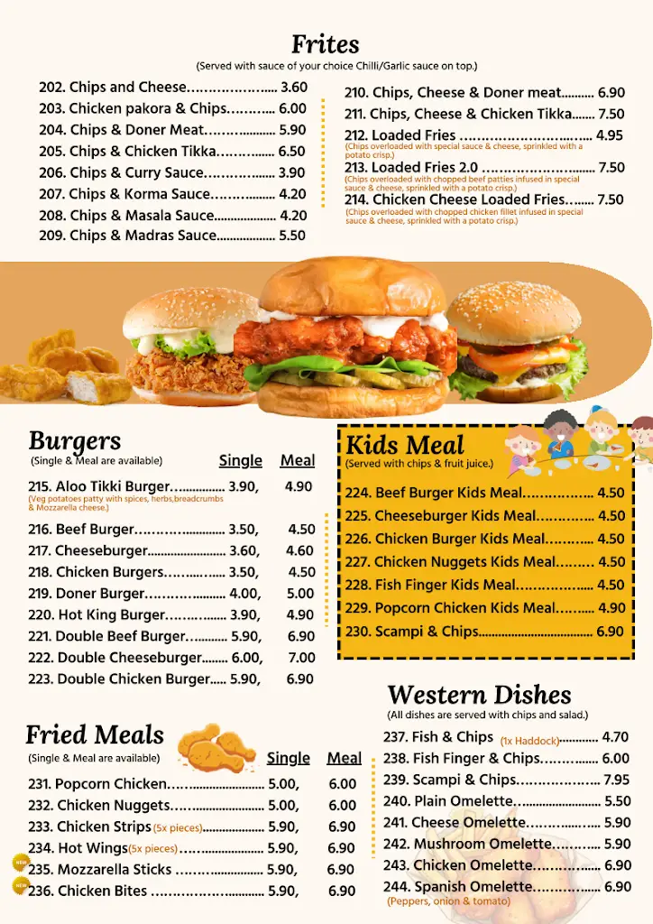 Menu_Hot ’n’ Spicy Alness_Alness_image_1